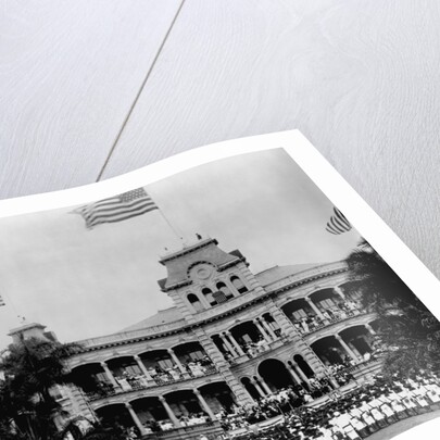 Hawaiian Island Annexation Ceremony by Anonymous