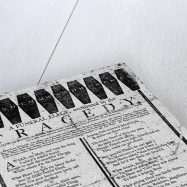 Black-Bordered Elegy for Drowning Victims by Anonymous