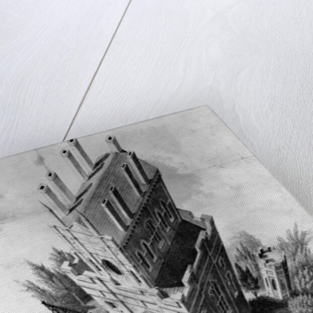 Aerial Perspective Over Church by Anonymous