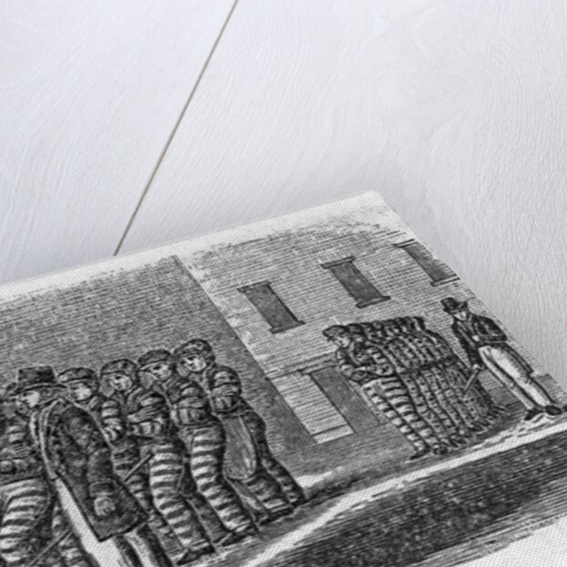 Prisoners at the States Prison at Auburn (New York; c. 1840) Eng. In John W. Barber, Historical Collections of the State of New York, p. 67. (F119.B24 by Anonymous