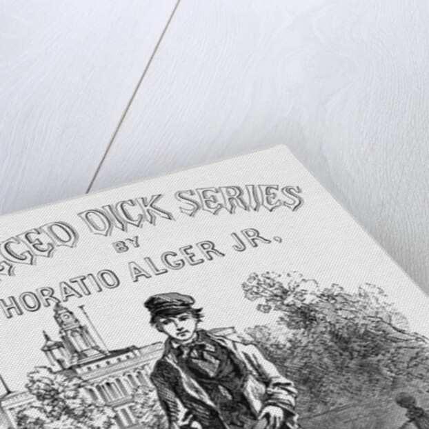 Title Page Book Illustration for Ragged Dick Written by Horatio Alger Jr