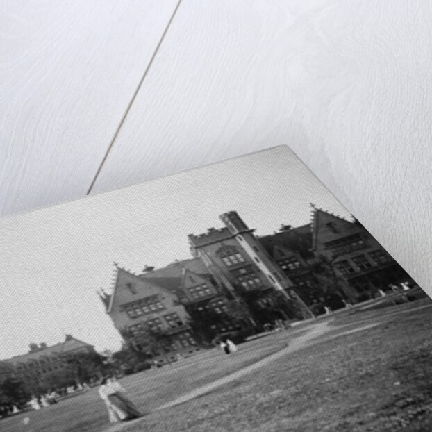 Students at University of Chicago Campus by Anonymous