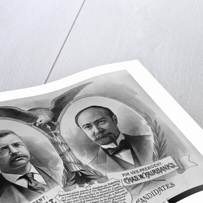 Roosevelt Campaign Poster for 1904 Presidential Election by Anonymous