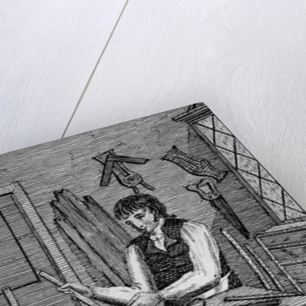 Illustration of a Cabinetmaker From Edward Hazen's Book of Trades by Anonymous