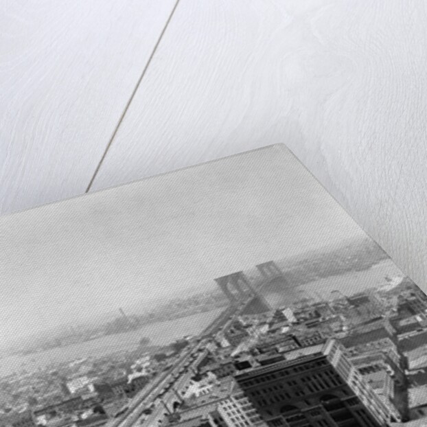 New York and Brooklyn Bridge; (Bird's-eye view) by George P. Hall