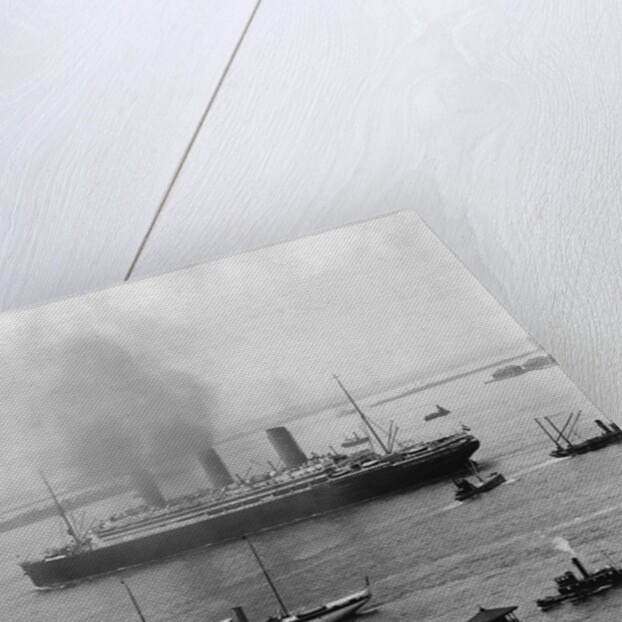 The S.S. Imperator in New York Harbor by Anonymous