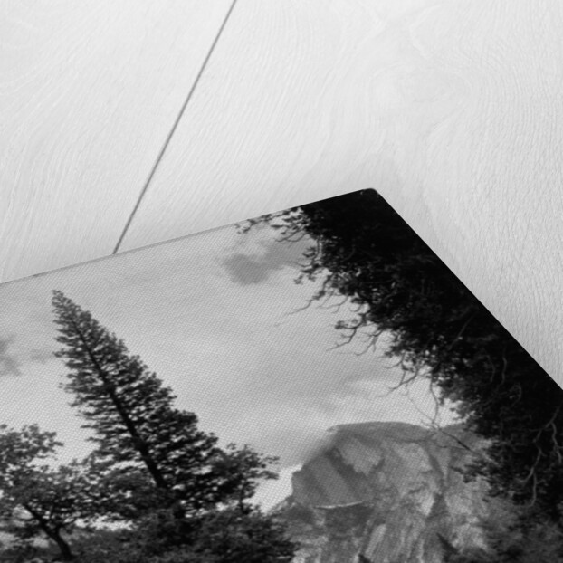 Half Dome Over Merced River by Anonymous
