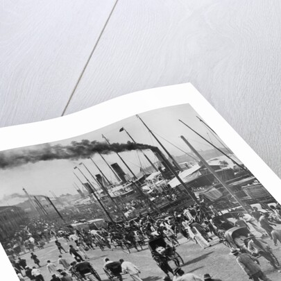 Crowds on The Bund in Shanghai by Anonymous