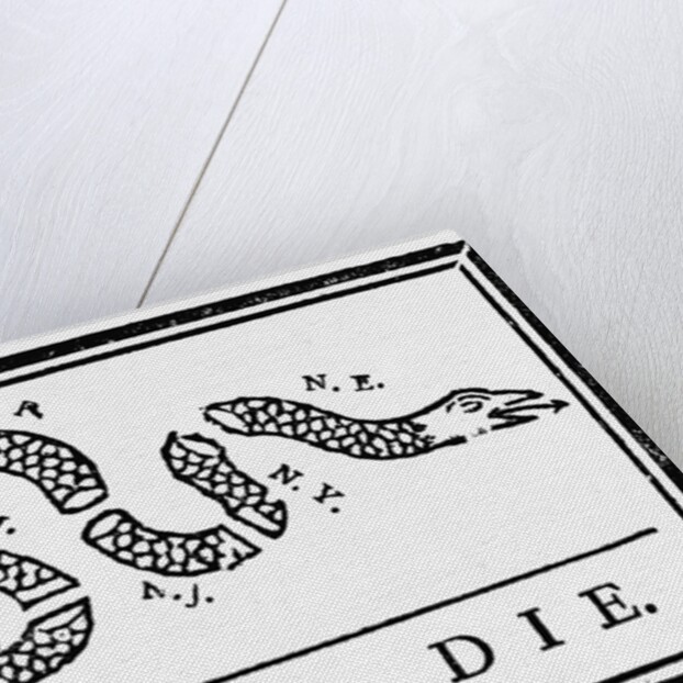 Join, or Die Political Cartoon by Benjamin Franklin