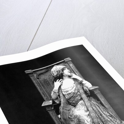 Actress Sarah Bernhardt Seated by Anonymous