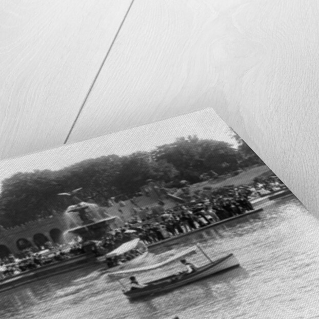 Boaters in Front of Bethesda Terrace, Central Park by Anonymous