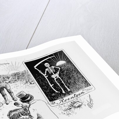 Cartoon of "The New Roentgen Photography" by Anonymous