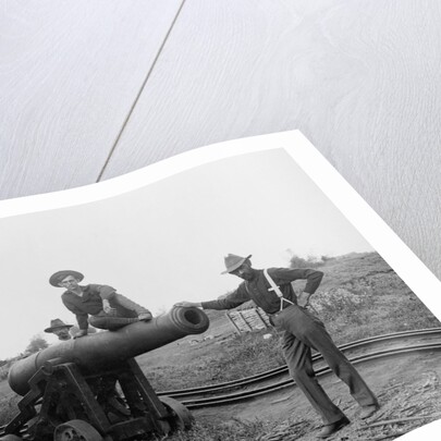 American Soldiers and Cannon During Philippine Insurrection by Anonymous