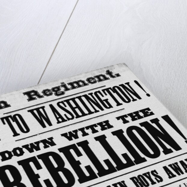 Civil War Poster Seeking Vermont 9th Infantry Recruits by Anonymous