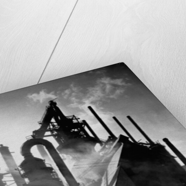 Blast furnance at the Bethlehem steel works in Pennsylvania. by Anonymous