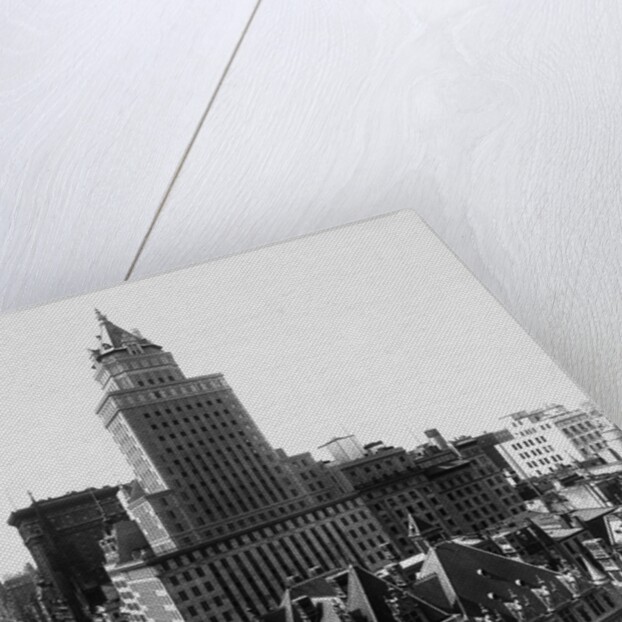 Aerial View of the Crown Building and Vanderbilt Mansion, New York by Anonymous