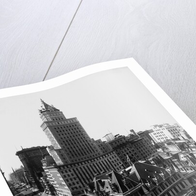 Aerial View of the Crown Building and Vanderbilt Mansion, New York by Anonymous