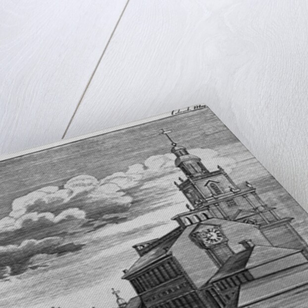 A N.W. View of the State House in Philadelphia Taken 1778 by James Trenchard