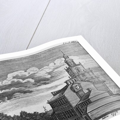 A N.W. View of the State House in Philadelphia Taken 1778 by James Trenchard