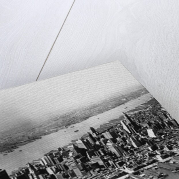 Aerial of Lower Manhattan and Hudson River by Anonymous