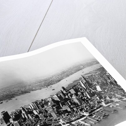 Aerial of Lower Manhattan and Hudson River by Anonymous