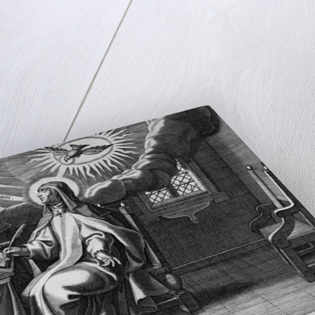 Engraving "Divina lucis radijs repente obumbrata..." by Anonymous