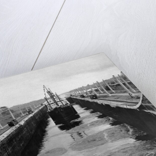 Ship in Gatun Lower Locks by Anonymous