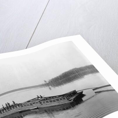 Flatboat on the Mississippi River by Anonymous