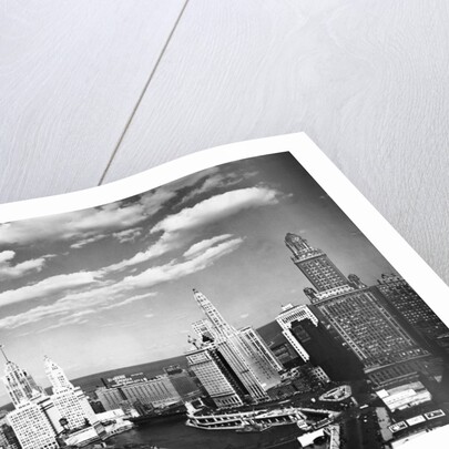 Chicago Skyline from Wacker Drive by Anonymous