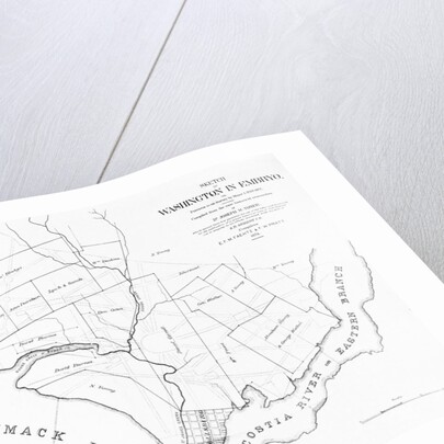Sketch of Washington in embroy previous to its survey by Major L'Enfant