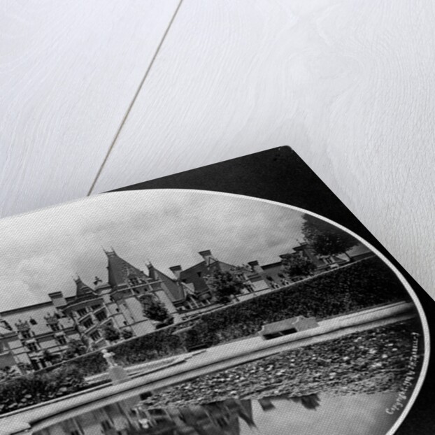 Reflection in Garden Pond of Biltmore House by Anonymous