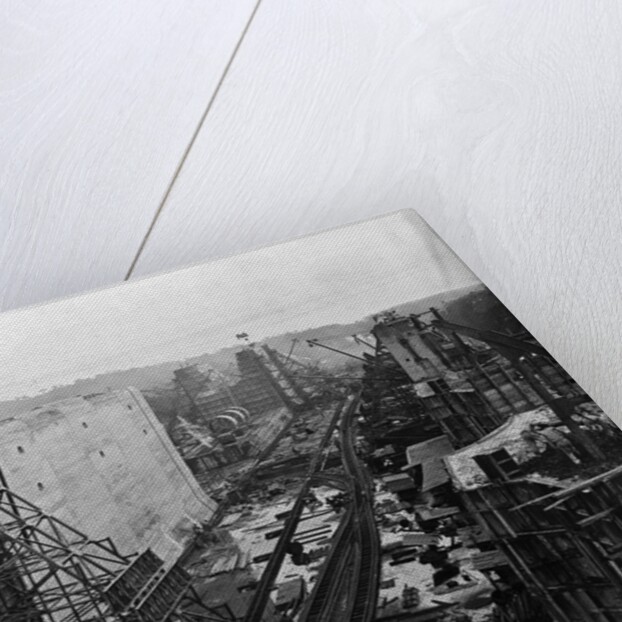 Gatun Upper Lock Under Construction by Anonymous