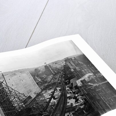 Gatun Upper Lock Under Construction by Anonymous