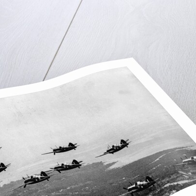 RAF Brewster Buffalo Fighters over Malaya by Anonymous