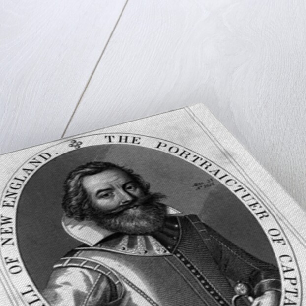 Seventeenth Century Engraving "The Portraictuer of Captayne John Smith, Admirall of England" by Anonymous