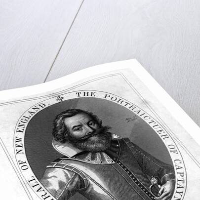 Seventeenth Century Engraving "The Portraictuer of Captayne John Smith, Admirall of England" by Anonymous