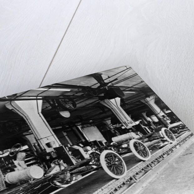 Model T Chassis in Highland Park Ford Plant by Anonymous