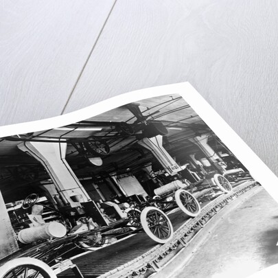 Model T Chassis in Highland Park Ford Plant by Anonymous