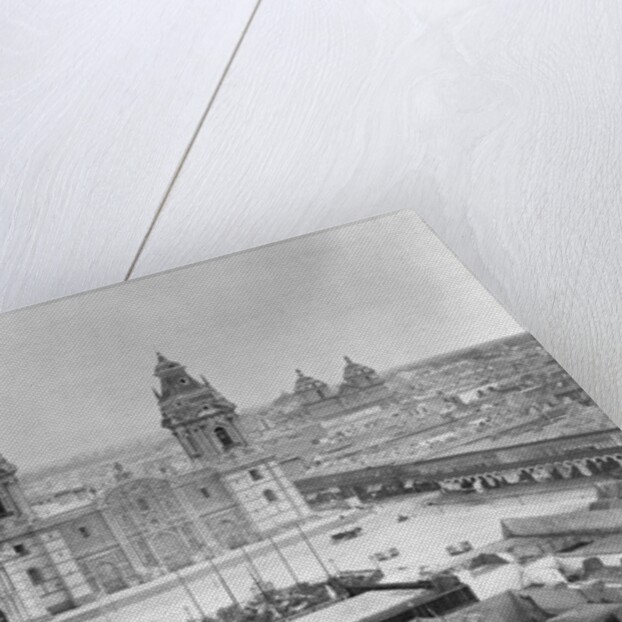 Lima Cathedral and Plaza de Armas From Northwest by Anonymous