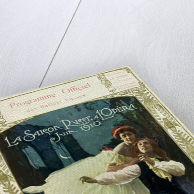 Programme Officiel des Ballets Russes, La Saison Russe a l'Opera, Juin 1910 With Nijinsky and Karsavina in Les Sylphides by Anonymous