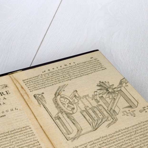 Illustrated Book Pages from Artifiiosi et Curiosi Moti by Heron of Alexandria