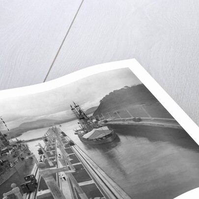 U. S. S. Missouri and U. S. S. Ohio at the Panama Canal by Anonymous