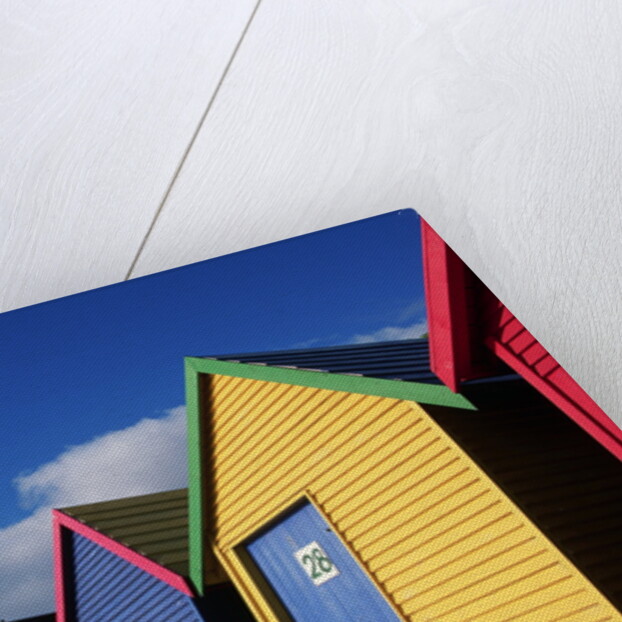 Colorfully Painted Bath Houses by Anonymous