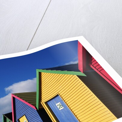 Colorfully Painted Bath Houses by Anonymous