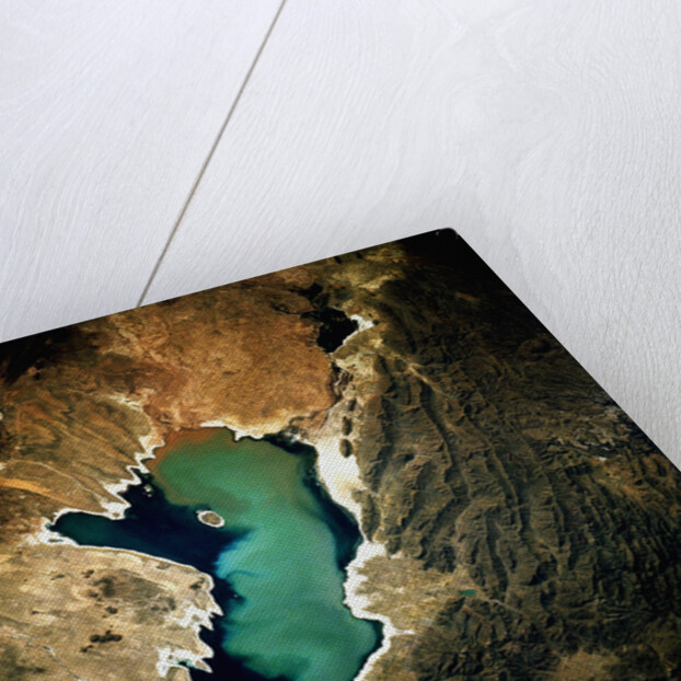 Low-Earth-Orbit View of Lake Poopo by Anonymous