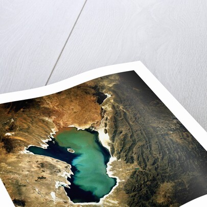 Low-Earth-Orbit View of Lake Poopo by Anonymous