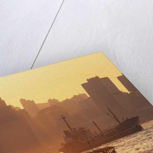 Boats in Hong Kong Harbor by Anonymous