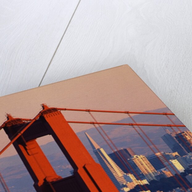 Golden Gate Bridge and San Francisco Skyline by Anonymous