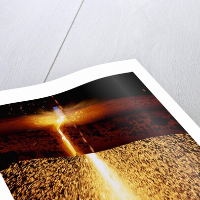 Acetylene Torch Cutting Steel Beams by Anonymous