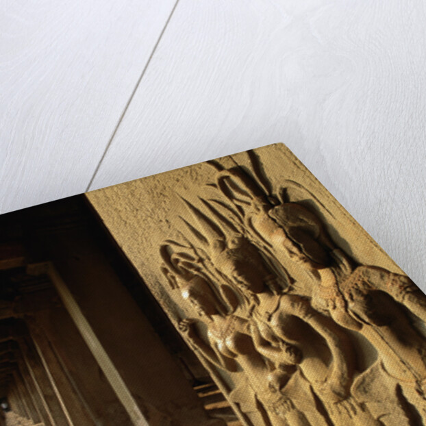 Bas Relief Sculptures at Angkor Wat by Anonymous
